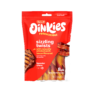 Hartz Oinkies Porkalicious sizzling twists pork dog treat.