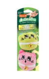 Hartz cattraction macron mice. Green and pink cat toy with silver vine and catnip.