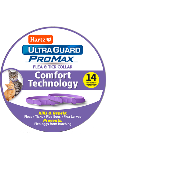 Hartz UltraGuard ProMax flea and tick collars for cats.