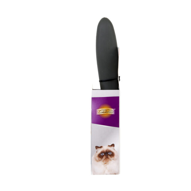 Fur Fetcher deshedding tool for cats. Side of package.
