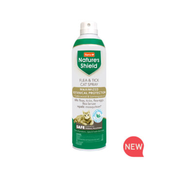 New Hartz Nature's Shield flea and tick cat spray.