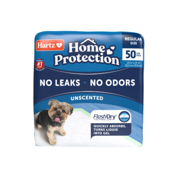 Hartz® Home Protection™ absorbent dog pads, 50 Count, unscented