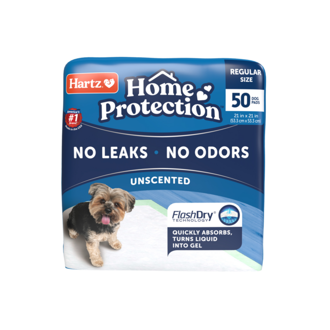 Hartz® Home Protection™ absorbent dog pads, 50 Count, unscented