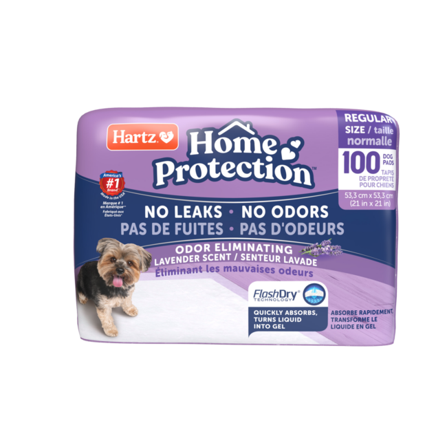 Hartz® Home Protection™ Odor Eliminating Dog Pads 100 Count - Lavender Scent