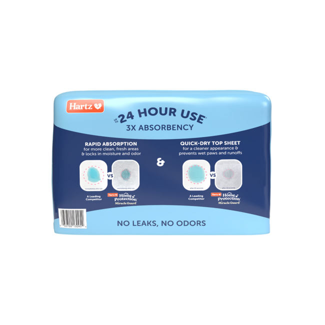 Hartz Home Protection Miracle Guard extended use dog pad. Back. Hartz SKU# 3270013096.