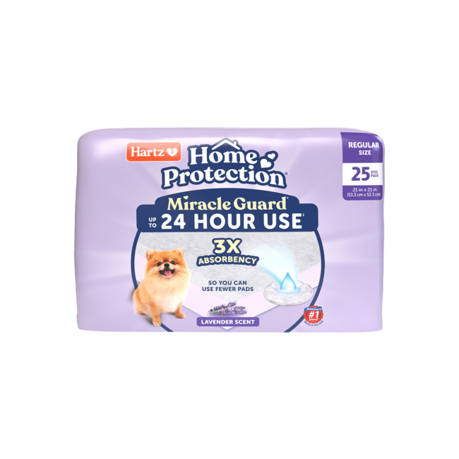 Hartz® Home Protection™ Miracle Guard™ Lavender Scented Extra Absorbent Dog Pads 25 count