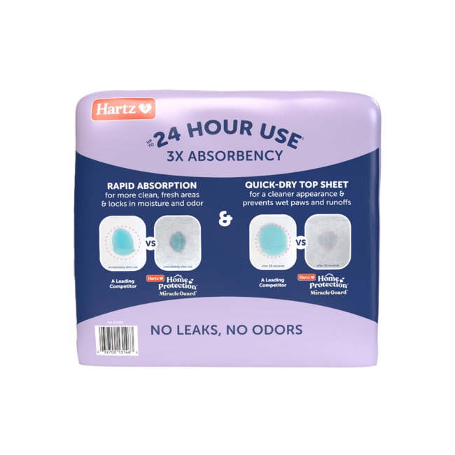 Hartz® Home Protection™ Miracle Guard™ Lavender Scented Extra Absorbent Dog Pads 50 count