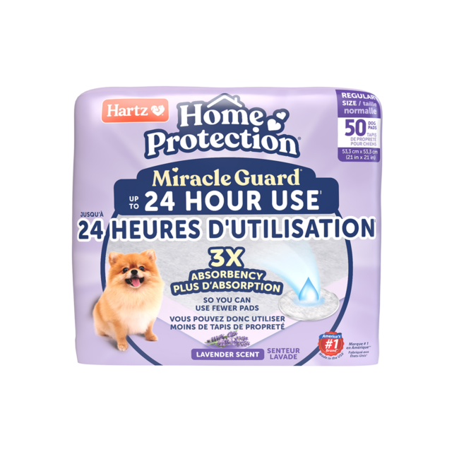 Hartz® Home Protection® Miracle Guard® Lavender Scented Extra Absorbent Dog Pads - 50 count