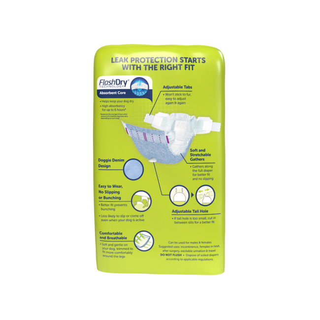 Hartz® Comfitables® Dog Diapers, Size L, 25 - 55 lbs. - 26ct