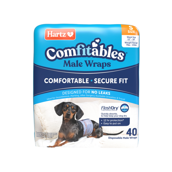 Hartz® Comfitables® Dog Wraps, Size S, 7 - 15 lbs. - 40ct