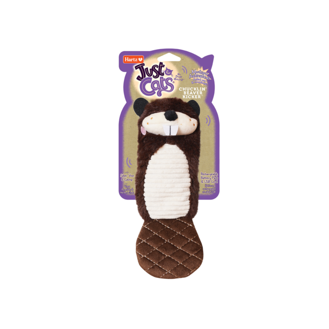 Hartz Just for Cats Chucklin’ Beaver Kicker Cat Toy