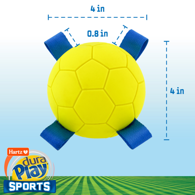 Hartz Dura Play Sports Soccer Dog Toy Dimensions