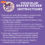 Hartz Just for Cats Chucklin’ Beaver Kicker Cat Toy Instructions