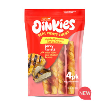 NEW! Hartz Oinkies jerky twists. Hartz SKU# 3270013138.