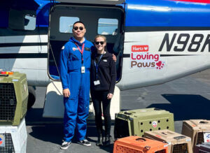 Hartz Loving Paws and Pilots to the Rescue work at transporting pets in need in March 2025.