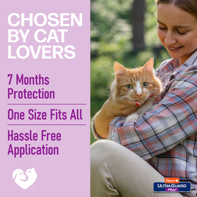 Chosen by cat lovers. 7 months of flea protection